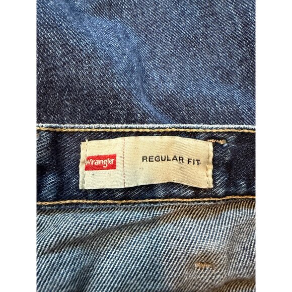 Wrangler Mens Premium Quality Regular Fit Jeans Blue Size 36X32 Western Work - Picture 7 of 11